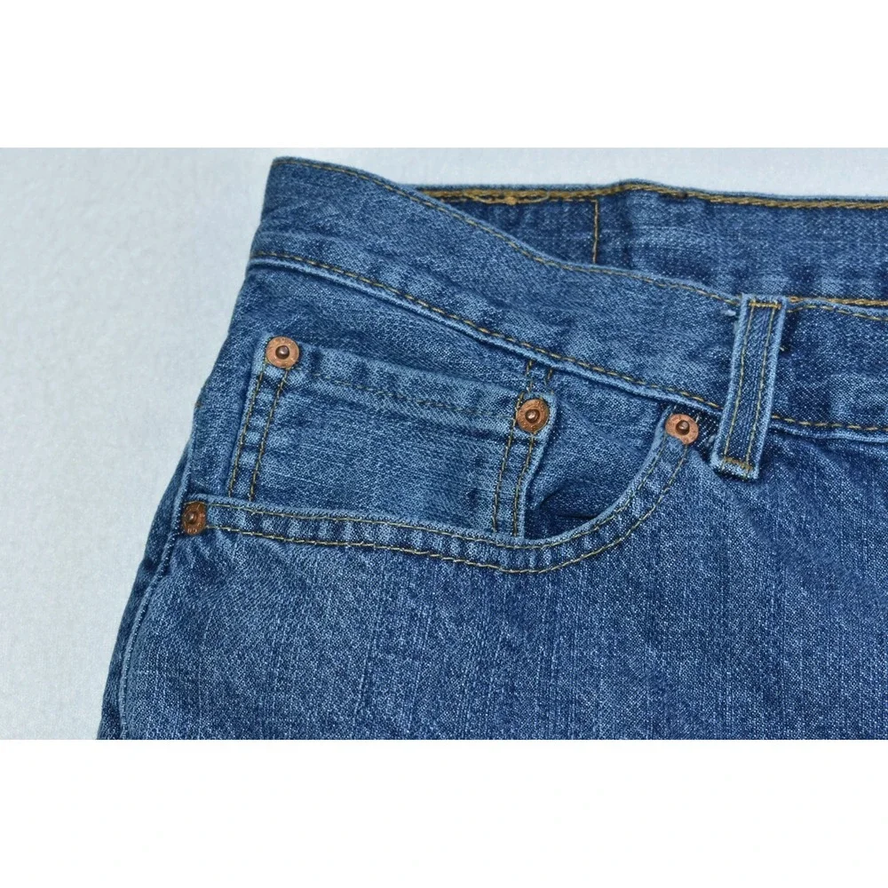 Levi's 550 Denim Shorts Jorts Men's Shorts Size 42 Blue Denim Bermuda
